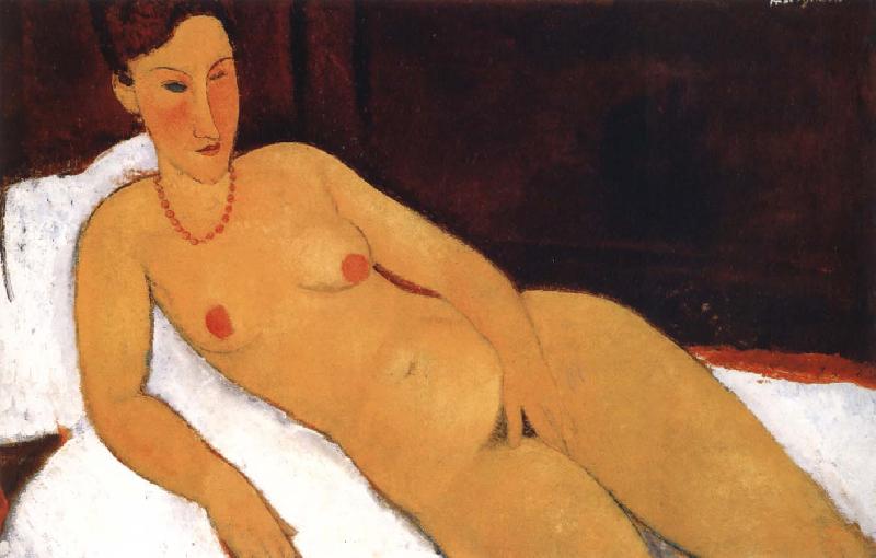 Amedeo Modigliani Nude with necklace oil painting image